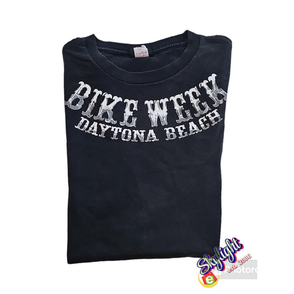 Hot Leathers Mens Black Bike Week 2017 Daytona Beach‎ T Shirt Size Reg Xl